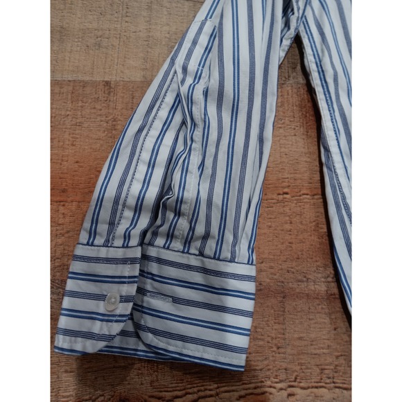 Psycho Bunny Blue Striped Mens Long Sleeve Button MuiltColor Size XLarge 2167 - Picture 8 of 11